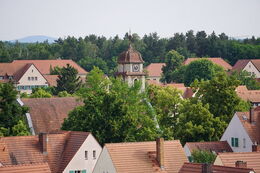 Foto mit Blick über die Dächer von Lauta Nord